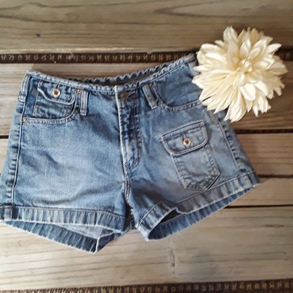 Vintage Silver jeans high rise jean shorts